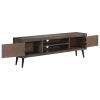 vidaXL TV Cabinet Solid Mango Wood 55.1"x11.8"x17.7"