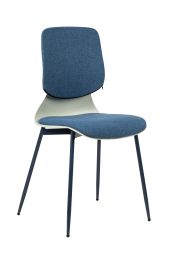 2 PCS SET Dinning chair with big backrest; comfortable;  color blue; 300lbs