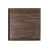 36 Inch Square Shape Acacia Wood Coffee Table with Trapezoid Base; Brown