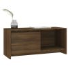 vidaXL TV Cabinet Brown Oak 35.4"x13.8"x15.7" Engineered Wood