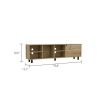 Valdivia Tv Stand for TVÂ¬Â¥s up 70"; Four Open Shelves; Five Legs -Light Oak