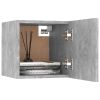 vidaXL Wall Mounted TV Cabinets 4 pcs Concrete Gray 12"x11.8"x11.8"