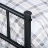 Metal Bed Frame Twin Size with Headboard and Footboard Single Platform Mattress Base,Metal Tube(twinsize, black) No Box Spring Needed