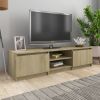 vidaXL TV Cabinet Sonoma Oak 55.1"x15.7"x14" Engineered Wood