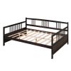 Full Size Daybed with Support Legs; Espresso ( OLD SKU: WF191900AAP)