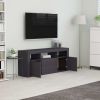 vidaXL TV Cabinet Gray 47.2"x11.8"x19.7" Engineered Wood