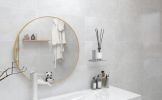 24" Wall Circle Mirror Large Round Gold Farmhouse Circular Mirror for Wall Decor Big Bathroom Make Up Vanity Mirror Entryway Mirror