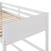 Solid Wood Twin Size Loft Bed with Ladder(White)(OLD SKU: WF191903AAK)