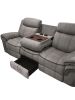 Zubaida Sofa (Glider & Motion); 2-Tone Gray Velvet YJ