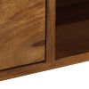 vidaXL TV Cabinet 55.1"x11.8"x15.7" Solid Sheesham Wood