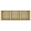 vidaXL TV Cabinet Sonoma Oak 42.1"x13.8"x14.6" Engineered Wood