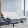 NLP230F Twin XL Adjustable Bed Base Frame with Wireless Remote; Independent Head & Foot