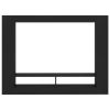 vidaXL TV Cabinet Black 59.8"x8.7"x44.5" Engineered Wood