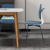 2 PCS SET Dinning chair with big backrest; comfortable;  color blue; 300lbs