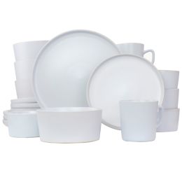 Elama Luxmatte White 20 Piece Dinnerware Set