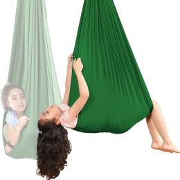 1pc Indoor Therapy Sensory Swing For Kids; Outdoor Room Adjustable Fabric Hammock For Children Teens Autism; ADHD; Aspergers; Sensory Integration; 59âˆš (Color: Purple)