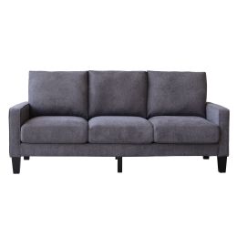 Modern Living Room Furniture Sofa (Color: DARK GREY)