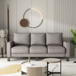 Modern Living Room Furniture Sofa (Color: LIGHT GREY)