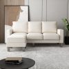 Modern Living Room Furniture L Shape Sofa with Ottoman