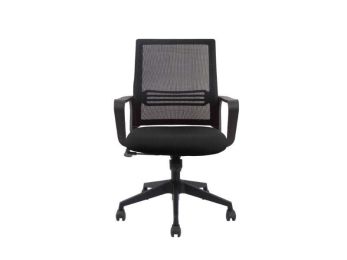 Albury Medium Back Revolving Ergonomic Office Chair (Color: Black)