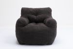 Soft Tufted foam bean bag chair with Teddy fabric