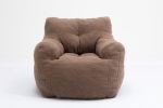 Soft Tufted foam bean bag chair with Teddy fabric