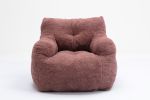 Soft Tufted foam bean bag chair with Teddy fabric