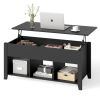 Lift Top Coffee Table with Storage Lower Shelf