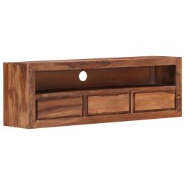 vidaXL TV Cabinet 47.2"x11.8"x15.7" Solid Sheesham Wood (Color: Brown)