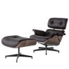 High grade vintage 8 layer leather plywood ergonomic design office chair