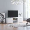 vidaXL TV Cabinet White 47.2"x13.4"x14.6" Engineered Wood