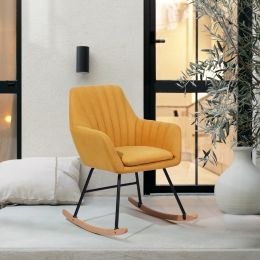 ROCKING CHAIR - GREY (Color: Orange)