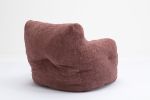 Soft Tufted foam bean bag chair with Teddy fabric