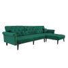 Convertible Sofa Bed Sleeper Velvet