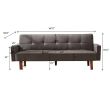 New Arrival Factory Gray Sofa Bed in Living Room Multi-function Leisure Sleeper Couch