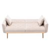 Velvet Sofa ;  Accent sofa .loveseat sofa with rose gold metal feet and