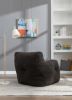 Soft Tufted foam bean bag chair with Teddy fabric