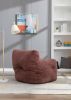 Soft Tufted foam bean bag chair with Teddy fabric