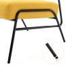 Wire Metal Frame Slipper Chair;  Armless Accent Chair Lounge Chair for Living Room;  Bedroom;  Home Office