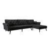 Convertible Sofa Bed Sleeper Velvet