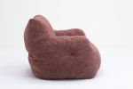 Soft Tufted foam bean bag chair with Teddy fabric