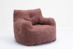 Soft Tufted foam bean bag chair with Teddy fabric