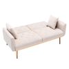 Velvet Sofa ;  Accent sofa .loveseat sofa with rose gold metal feet and