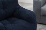 Soft Tufted foam bean bag chair with Teddy fabric