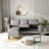 Modern Living Room Furniture L Shape Sofa with Ottoman