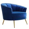 Modern Velvet Accent Barrel Chair Leisure Accent Chair Living Room Upholstered Armchair Vanity Chair for Bedroom Meeting Room