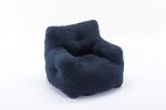 Soft Tufted foam bean bag chair with Teddy fabric