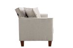 Hot Selling Solid Color Easy Assemble Loveseat 2 Seater Furniture Breathable Linen Sofa Chair