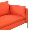 Modern Style 3 Seat Sofa Linen Fabric Upholstered Couch Furniture 3-Seats Couch for Different Spaces; Living Room; Apartment