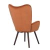 Modern Wingback Accent Armchair Living Room Tufted Velvet Upholstery